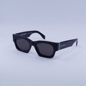 Palm Angels PERI089 BODIE 1007 Sunglasses Black Square Frame, Grey Lenses